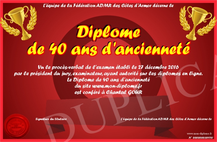 diplome 40 ans
